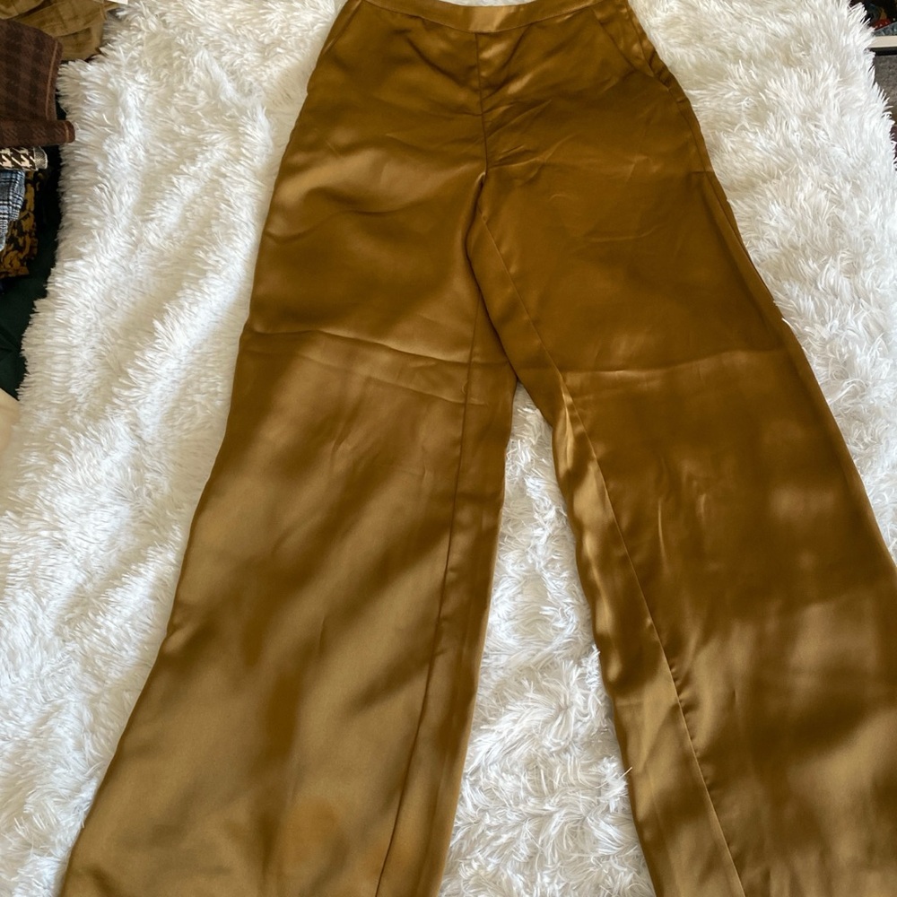 Forever 21 Tan Wide Leg Pants